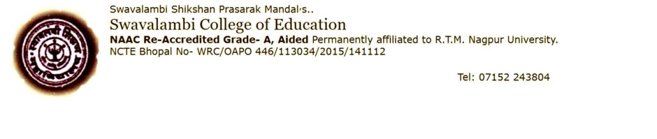 Swavalambi College of Education, Wardha